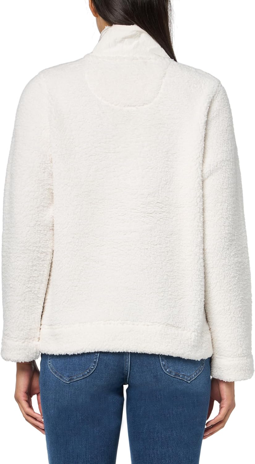 Женская куртка Tommy Hilfiger из шерпы с застежкой-молнией 1/4, Soft Ivory — фото 2