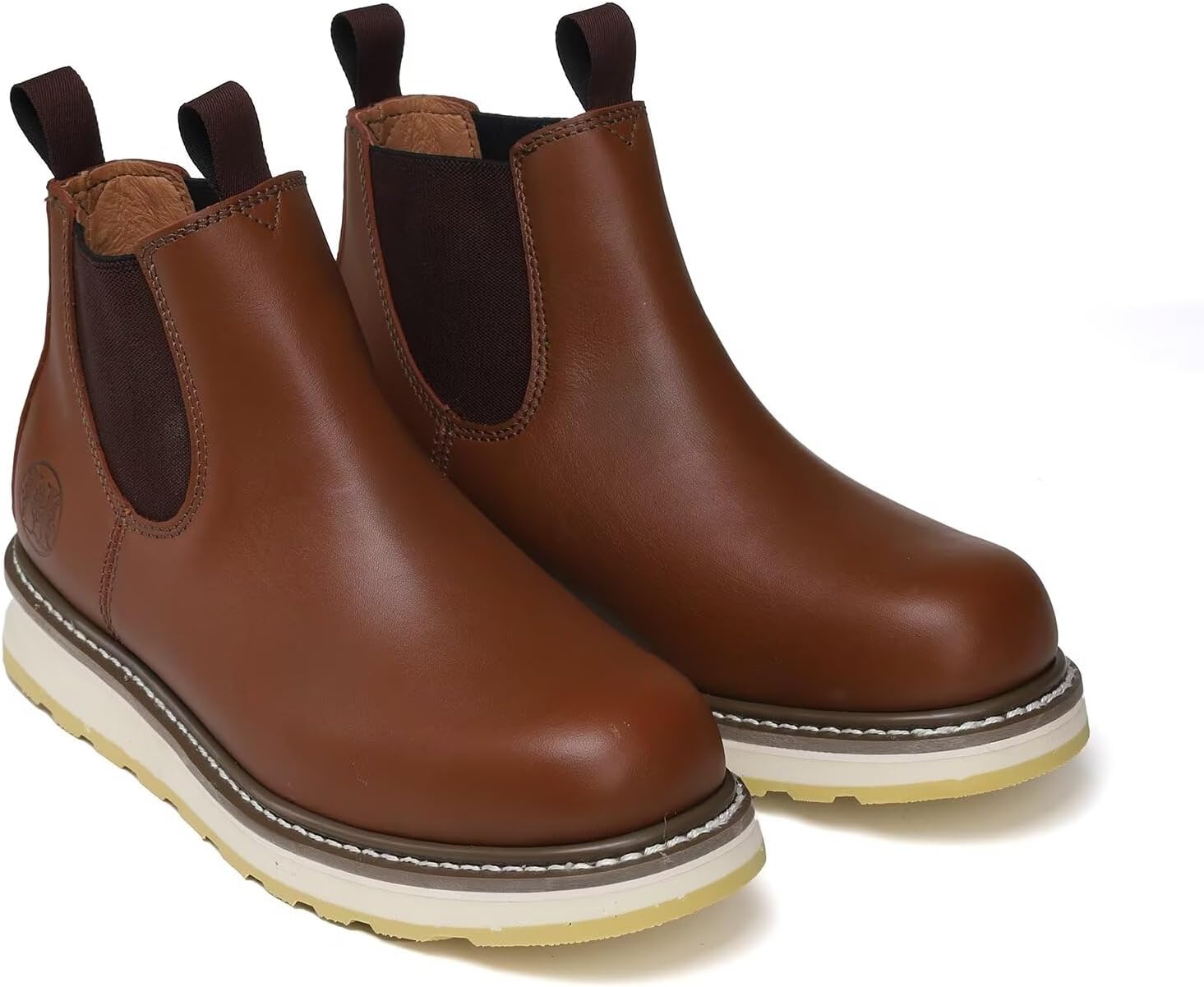 

Мужские водонепроницаемые ботинки, кожаные защитные ботинки диаметром 6 и 8 с защитой EH, устойчивой к скользящей подошвой, стильными коричневыми и винтажными цветами, обувь для уличного строительства Rocklobster