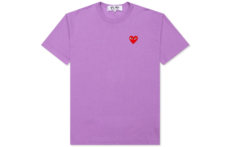 

CDG Play Фиолетовая футболка для мужчин, Фиолетовый, CDG Play Фиолетовая футболка для мужчин