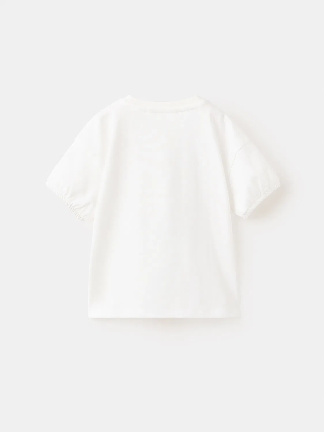 Футболка 'PDLOVE' Mango Kids, Off White — фото 2
