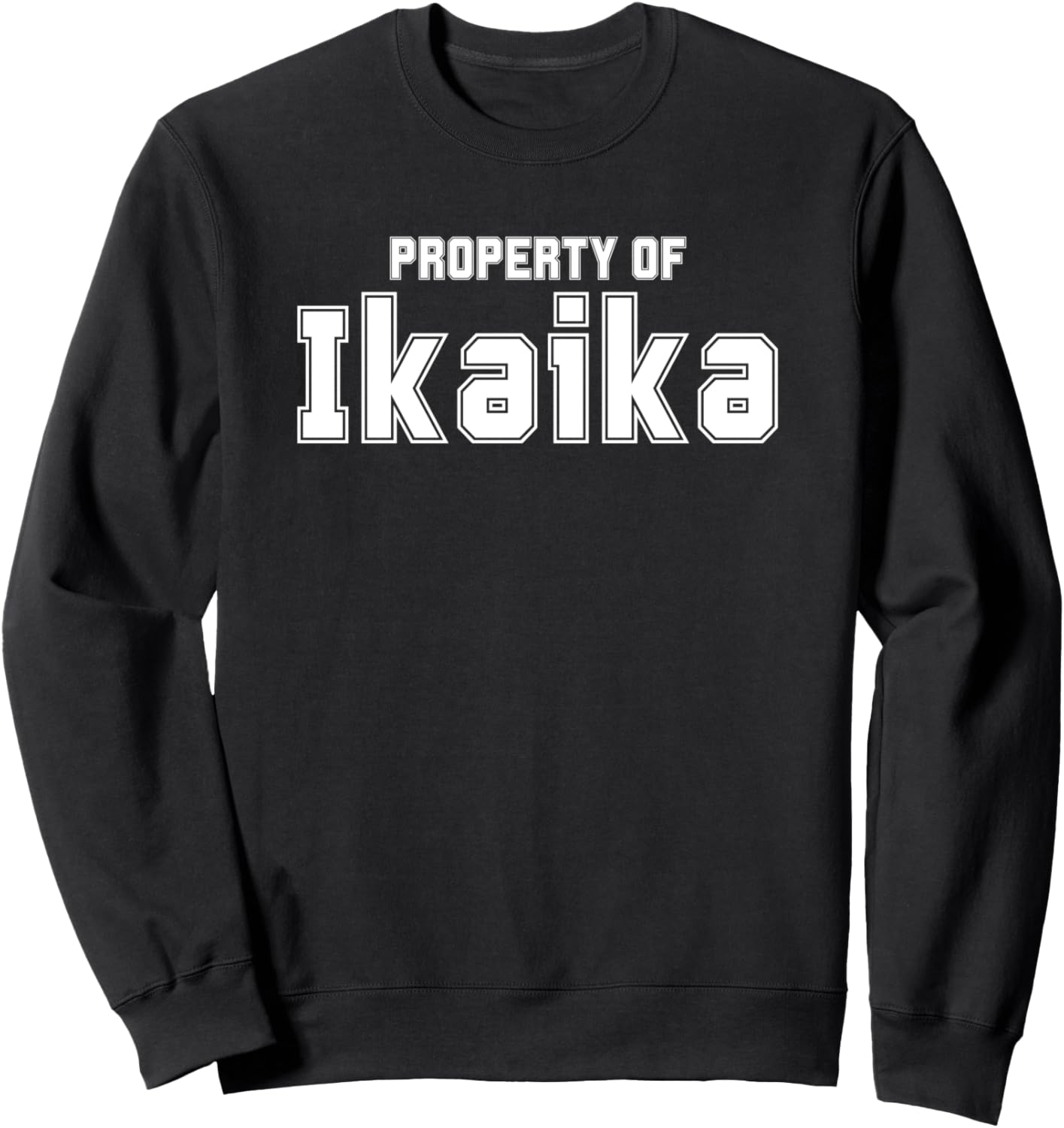 

Забавная толстовка с мусульманским именем и надписью IKAIKA Property Funny Asian Name Gifts Property Of Co., черный