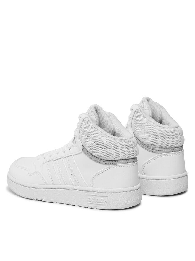 Кроссовки Hoops 3.0 Mid K adidas, белый — фото 3
