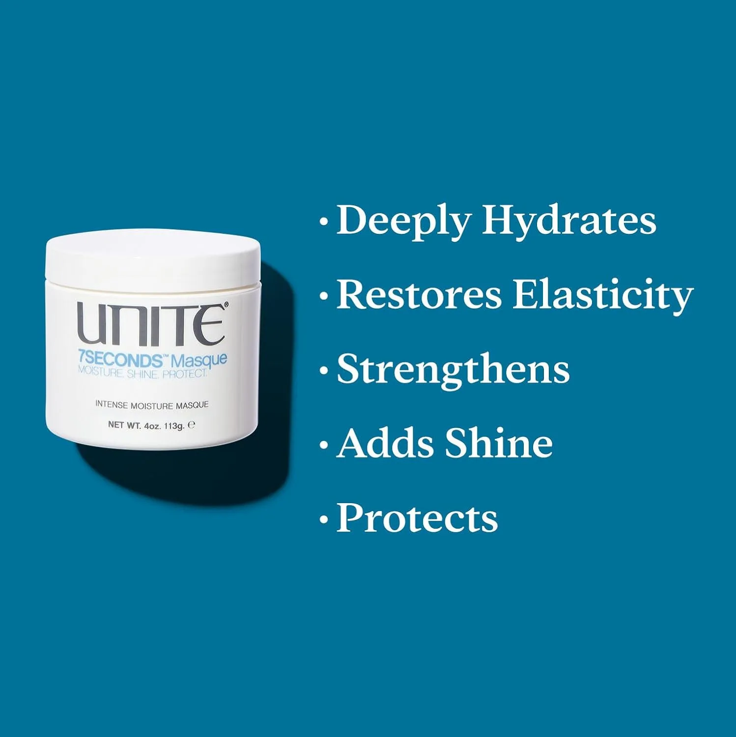 Маска для волос UNITE Hair - 7SECONDS - Глубокое кондиционирование для восстановления эластичности, прочности и стойкого блеска - Интенсивное увлажнение для всех типов волос - 113 мл — фото 3