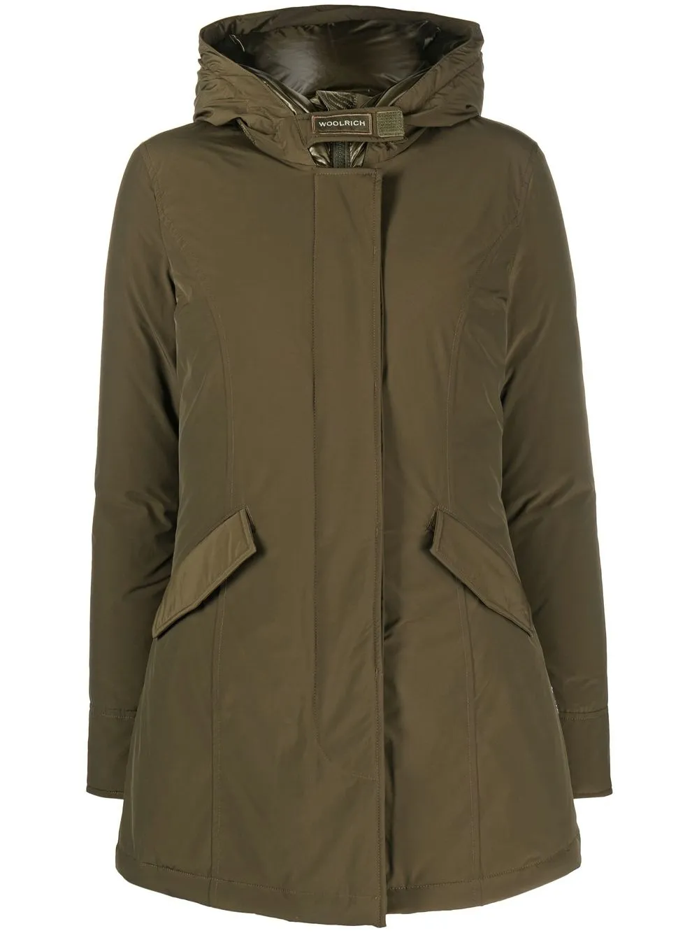 

Пуховик с капюшоном WOOLRICH, зеленый