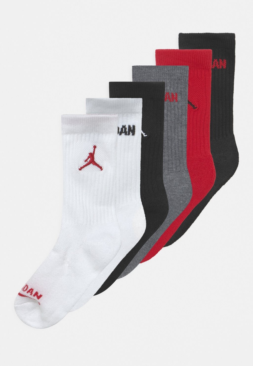 

Спортивные носки Legend Crew 6 Pack Jordan, цвет gym red/black