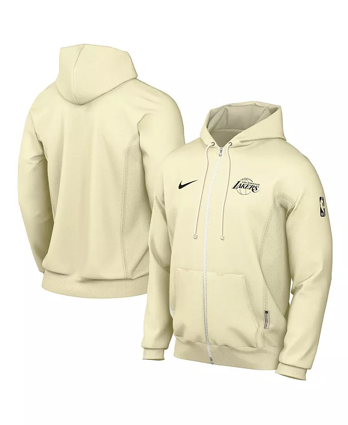 

Мужская худи с молнией Los Angeles Lakers Authentic Standard Issue кремового цвета Nike