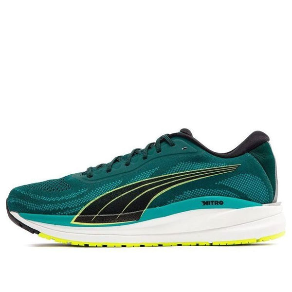 

Кроссовки magnify nitro knit 'green gold gray' Puma, зеленый