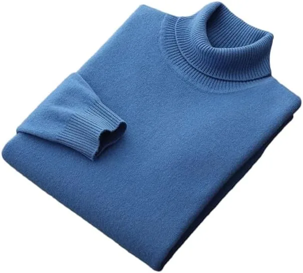 

Мужской утепленный свитер с высоким воротником