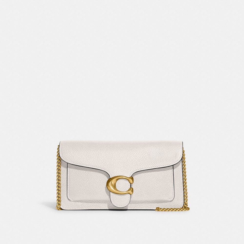 

Сумка Coach Tabby Chain Clutch, цвет Brass/Chalk