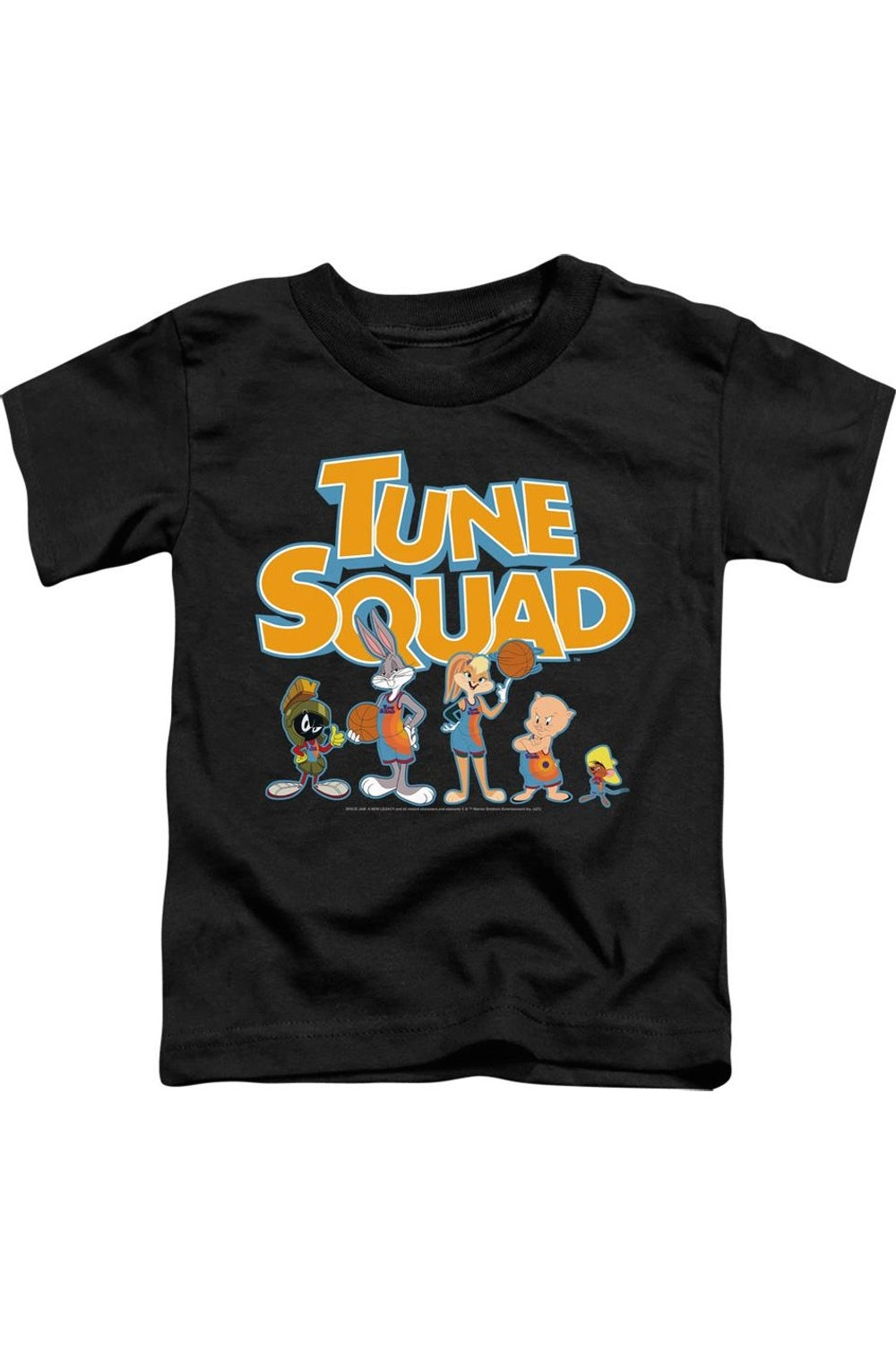 

Футболка с коротким рукавом для малышей Space Jam 2 Tune Squad с буквами Gildan, черный