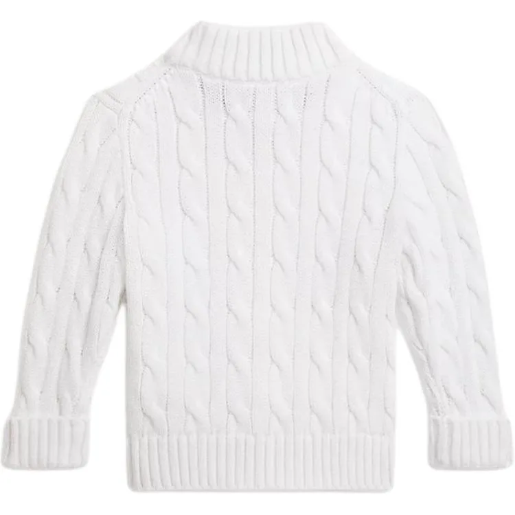 Свитер Infant And Toddler Polo Ralph Lauren, белый — фото 3
