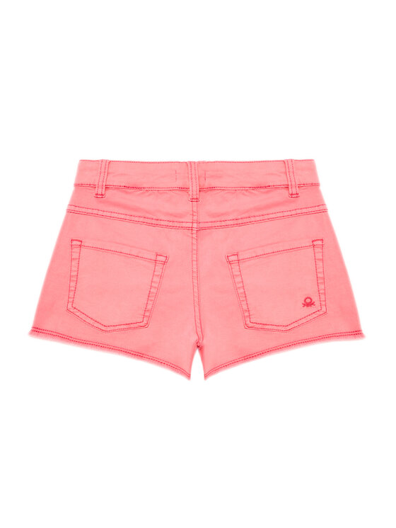 Джинсовые шорты обычного кроя 4O69C9040 United Colors Of Benetton, розовый — фото 2