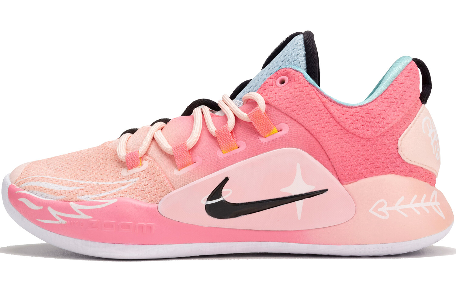 

Баскетбольные кроссовки Hyperdunk X мужские с низким верхом розового цвета Nike