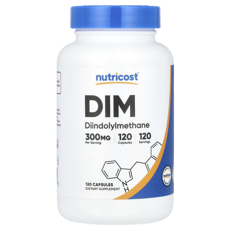 

Nutricost, DIM, 300 мг, 120 капсул