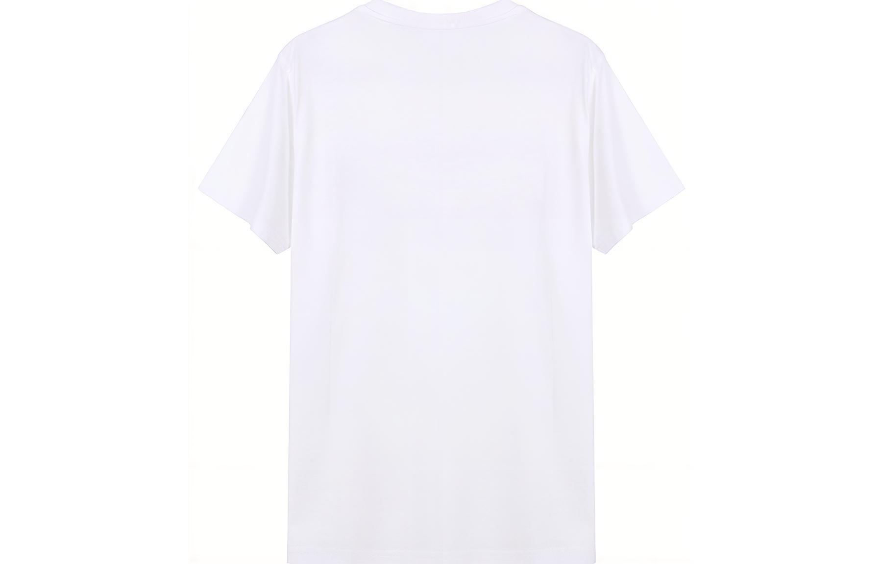 Givenchy Футболка мужская бело-голубая Crew Neck Moderate Straight Fit — фото 4