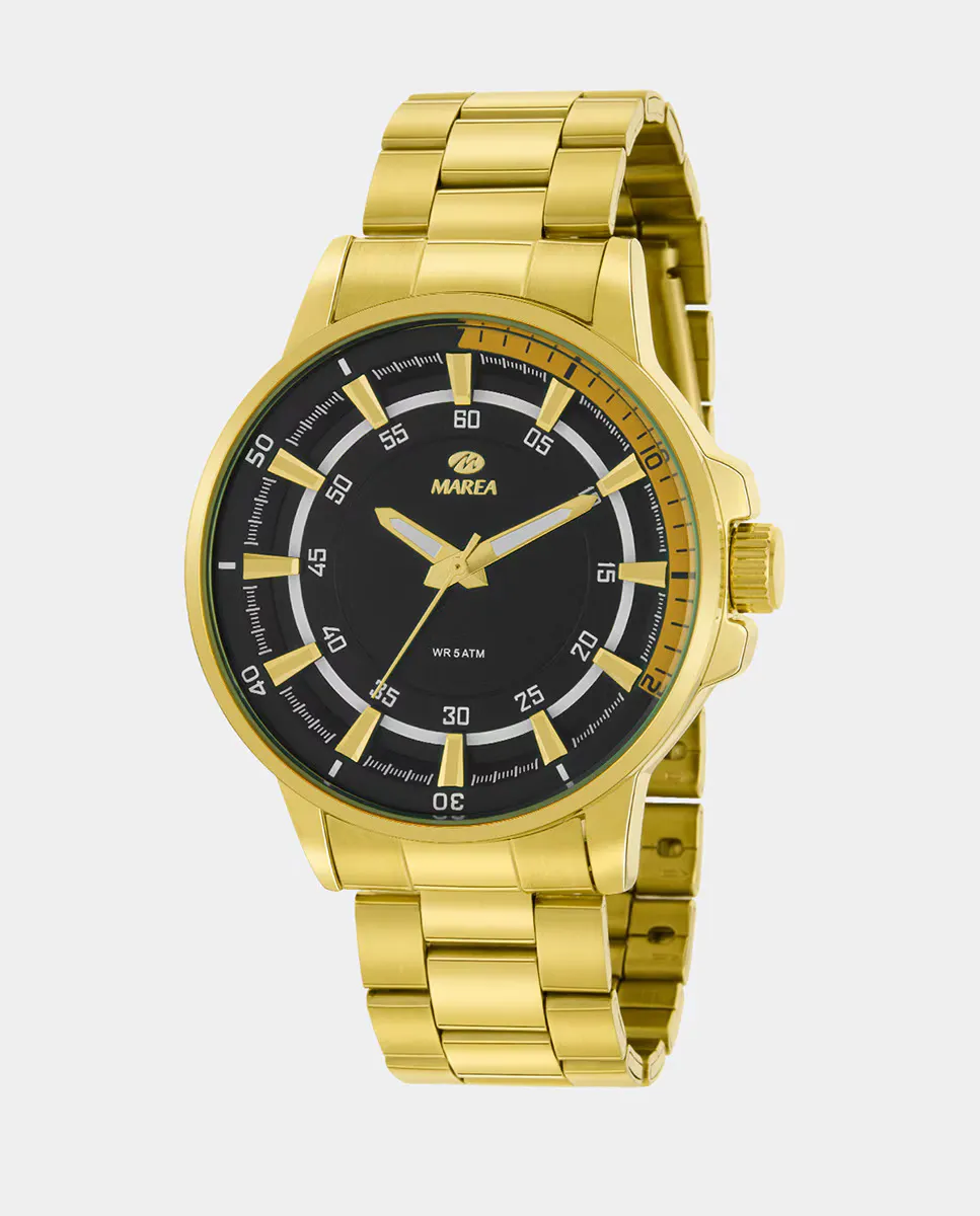 

Мужские часы B41375/4 золото сталь Marea, серебряный