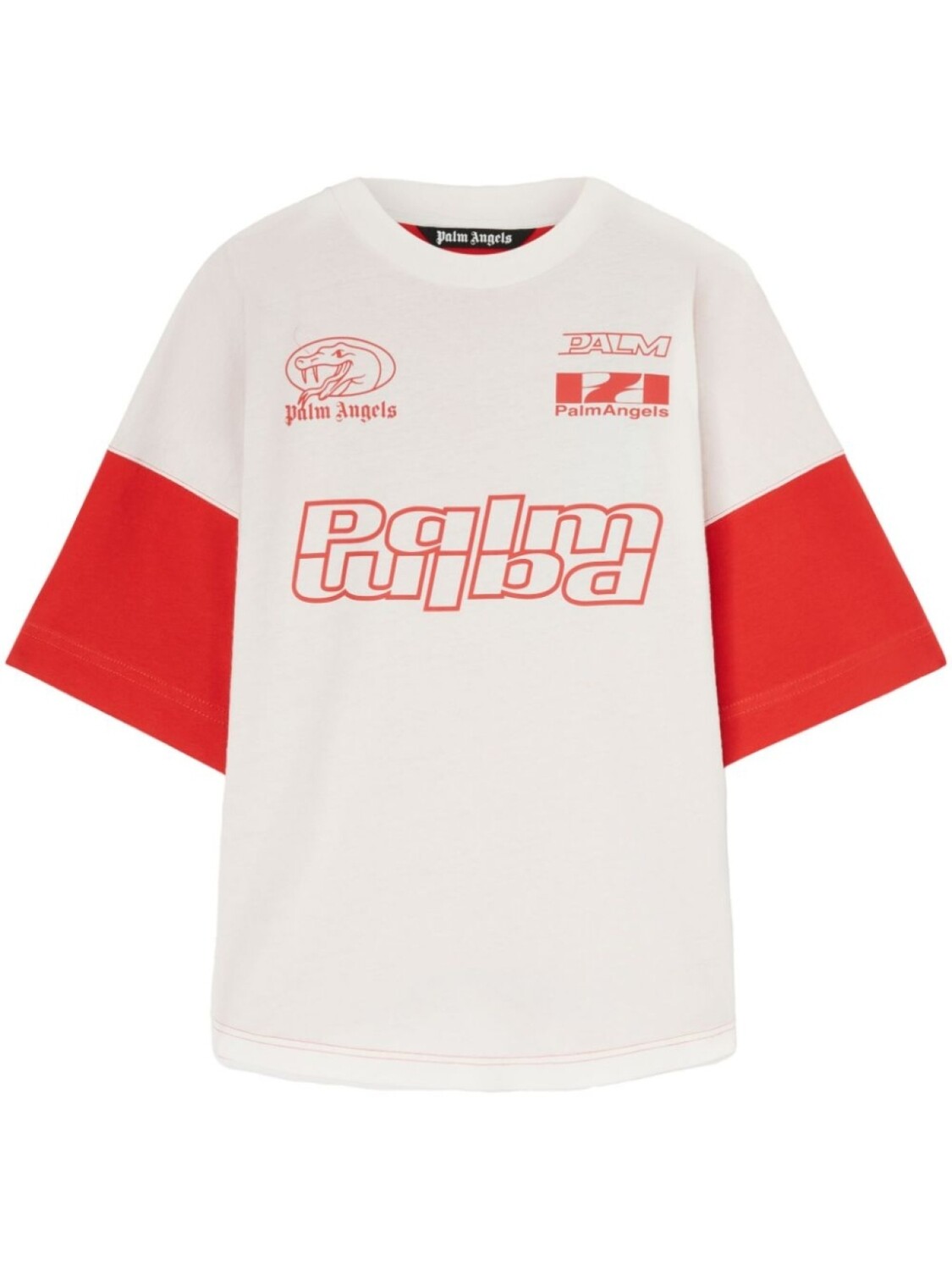 

Palm Angels футболка с принтом, белый