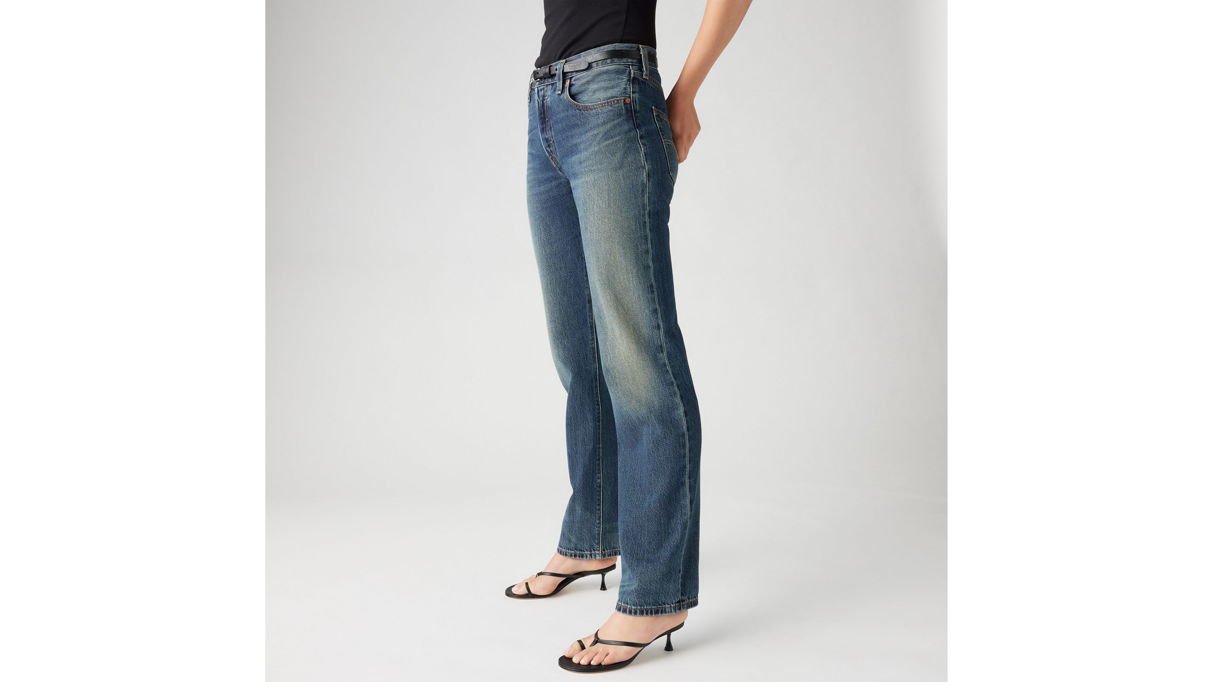 Легкие женские джинсы 501 90-х годов Levi's, цвет Bless The Rain - Dark Wash — фото 2