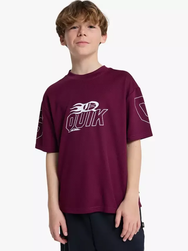 Детская футболка Mercury Americana с логотипом, насыщенно-фиолетового цвета Quiksilver