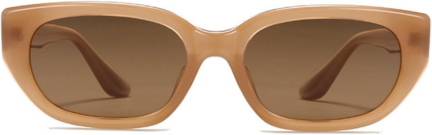 

Винтажные женские солнцезащитные очки «кошачий глаз», винтажные мужские солнцезащитные очки в маленькой оправе прямоугольной формы, роскошные очки для активного отдыха с защитой от УФ-излучения UV400 mincl, Brown Gray