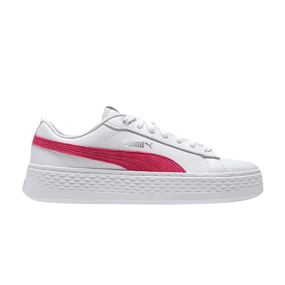 

Кроссовки Wmns Smash Platform Leather Puma, белый