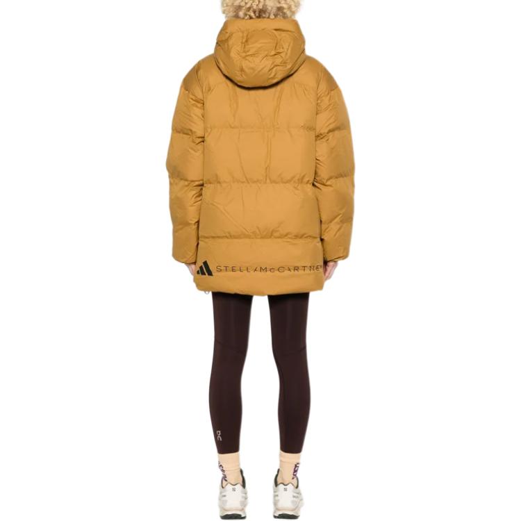Бесплатная доставка с AdiClub Двусторонняя утепленная зимняя курта миди Adidas by Stella McCartney, серый — фото 4
