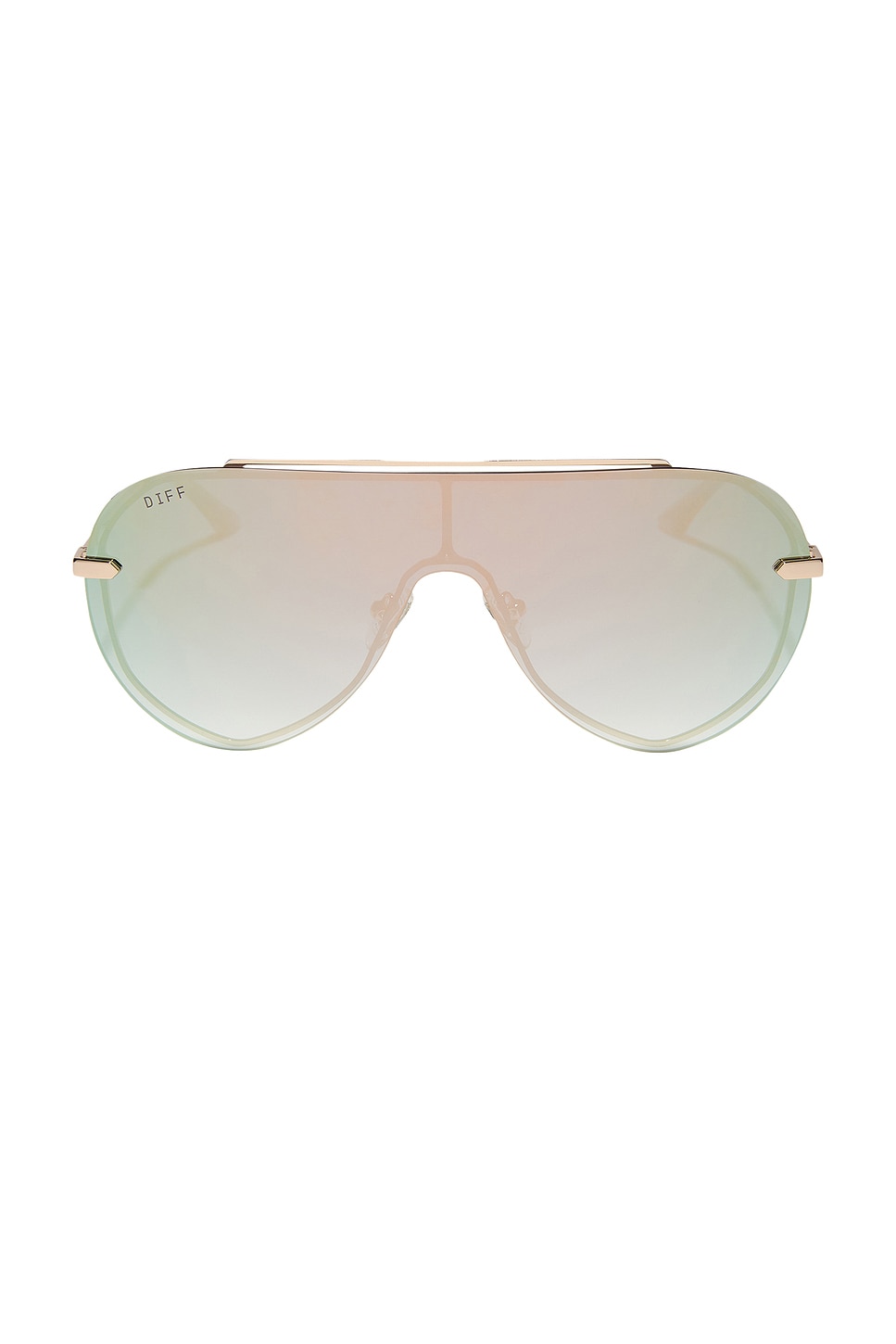 

Солнцезащитные очки Imani Diff Eyewear, gold & cool matcha mirror