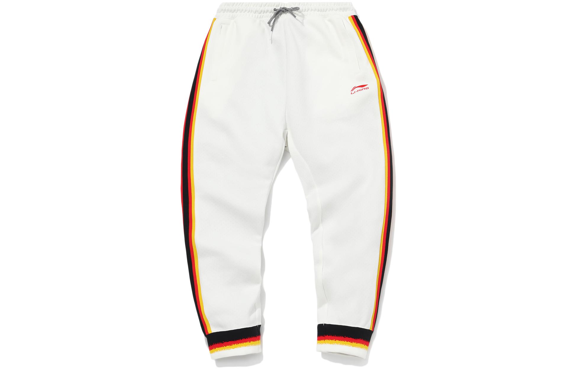 

LiNing Китайские Li Ning вязаные спортивные штаны мужские white