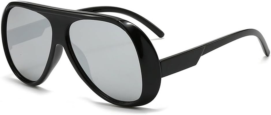 

Модные большие мужские солнцезащитные очки в стиле ретро с градиентным зеркальным покрытием и защитой от УФ-излучения UV400, женские солнцезащитные очки HVTVTLA, Black Silver Mirror