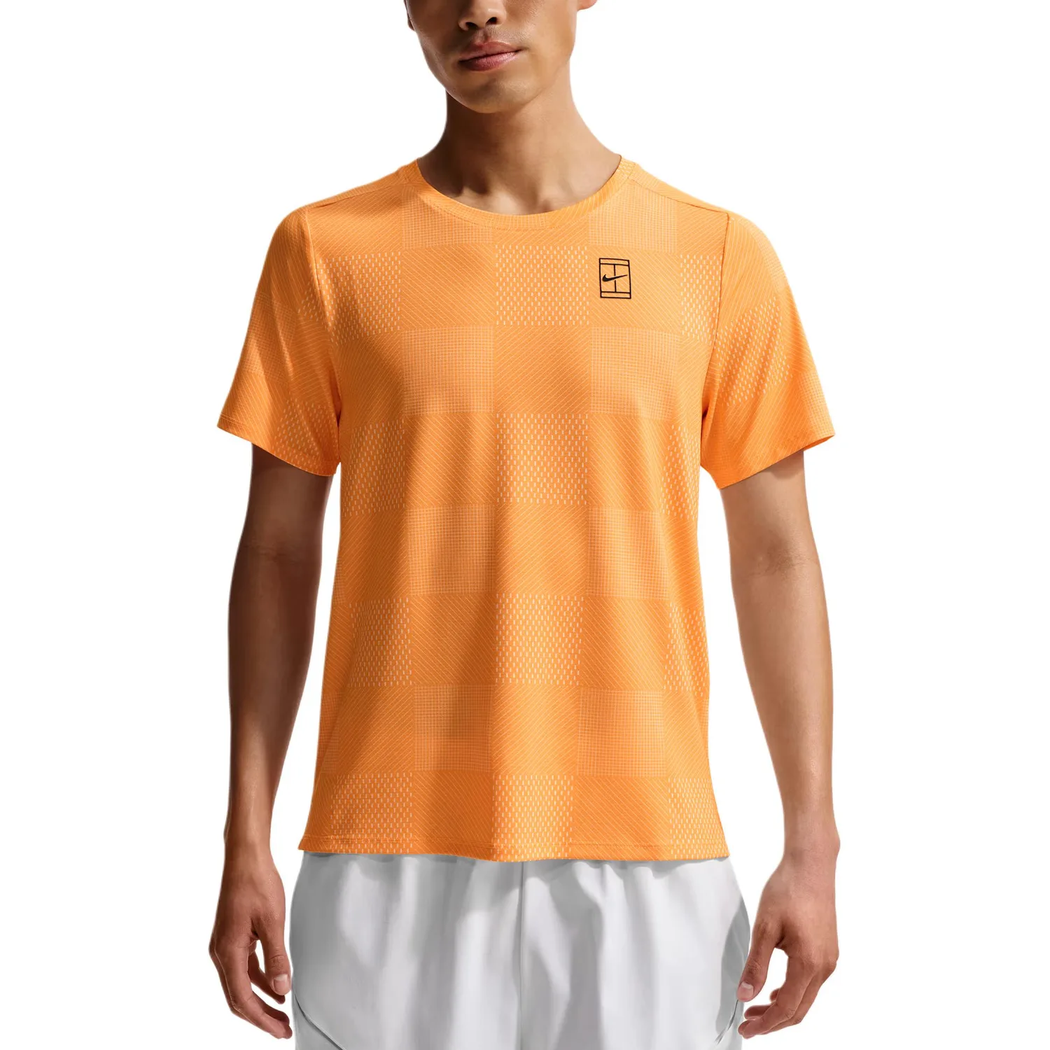 Футболка мужская Dri Fit FW25 Court Advantage Quick Dry Nike, Laser Orange/Black