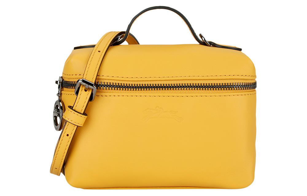 

Le Pliage Xtra Кожаная Коробка Сумка Через Плечо Мини Женская Абрикосово-Желтая LONGCHAMP