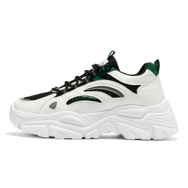 

ZULISHI Мужские черные массивные кроссовки лоу-топ, цвет Black