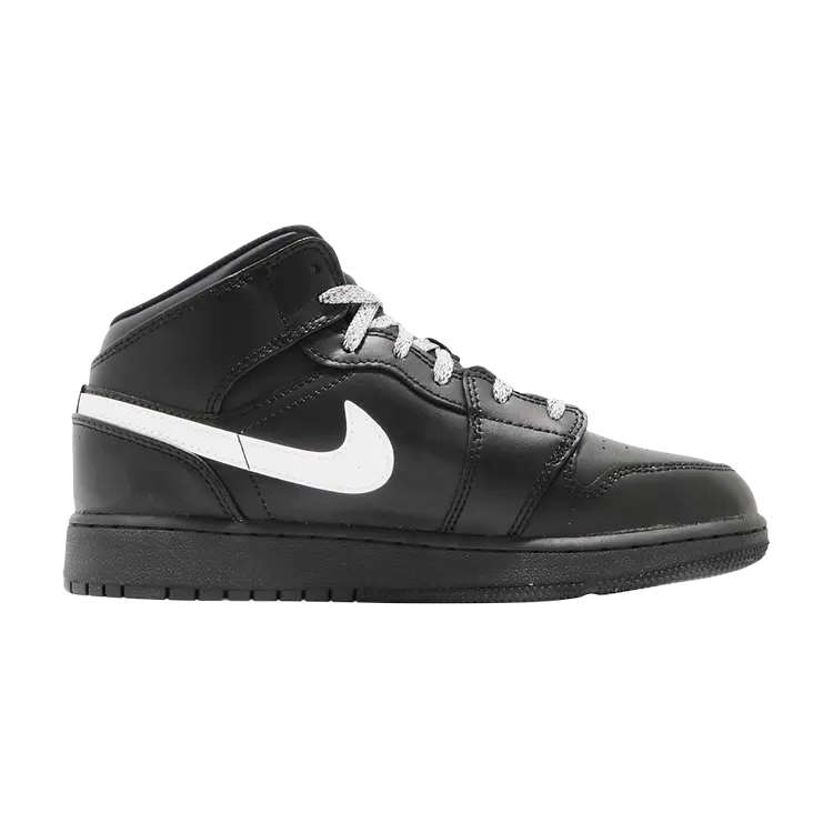 

Кроссовки Air Jordan 1 Retro Mid GS 'Speckle', черный