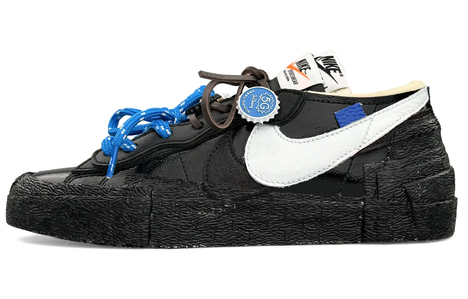 

Кроссовки Nike Blazer Skateboarding Shoes Unisex Low-top Blue, черный