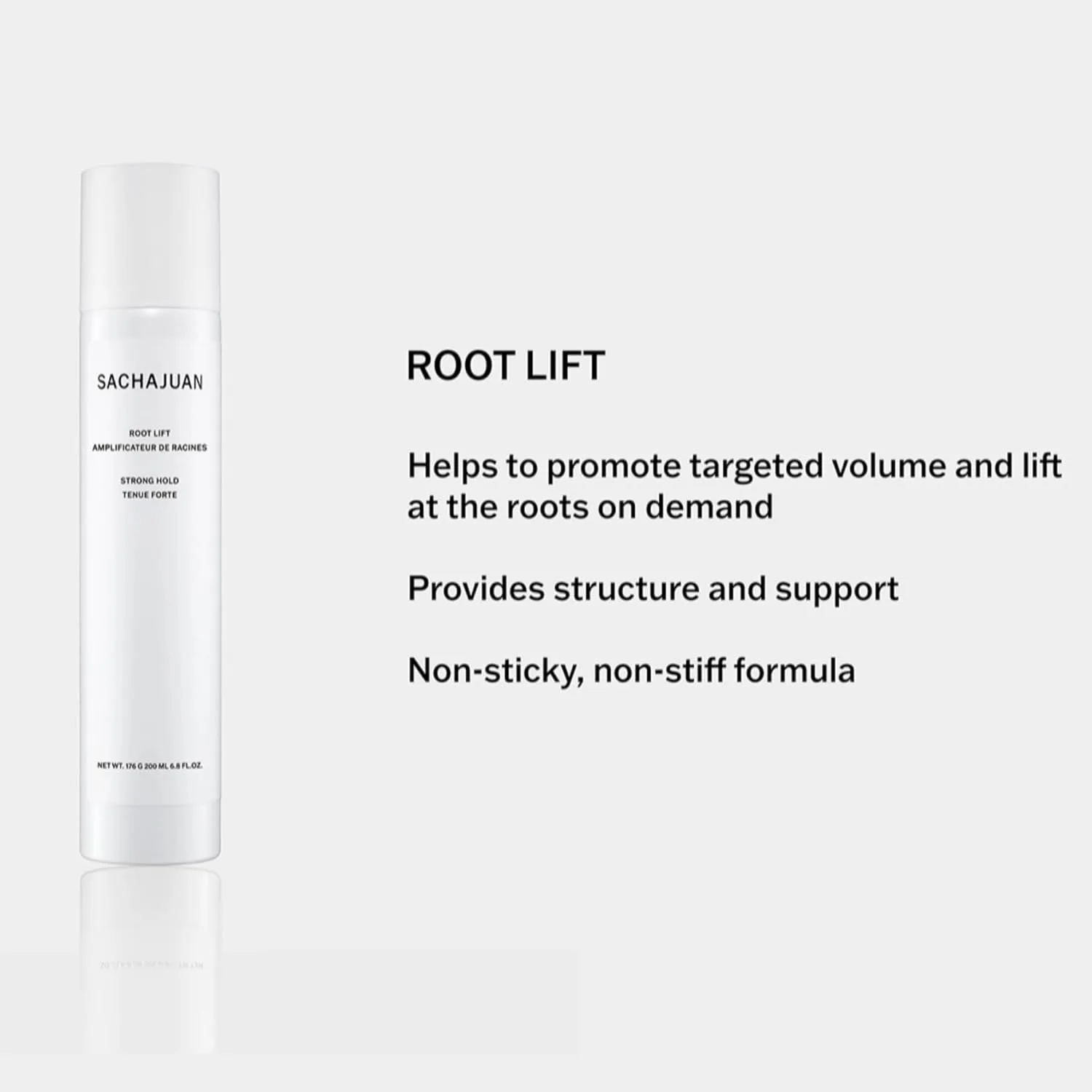 SACHAJUAN Root Lift, спрей для объема с сильной фиксацией, мусс для прикорневого объема с максимальным подъемом и телом, невесомая поддержка с технологией Ocean Silk, веганский, 200 мл — фото 4