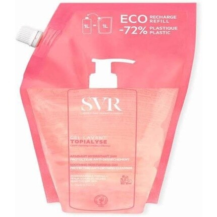 

SVR Topialyse Eco-Refill очищающий гель 1л, Красный, SVR Topialyse Eco-Refill очищающий гель 1л