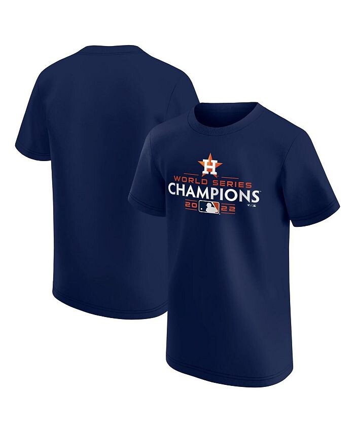 

Темно-синяя футболка с логотипом Big Boys Houston Astros World Series Champions 2022 Fanatics, синий