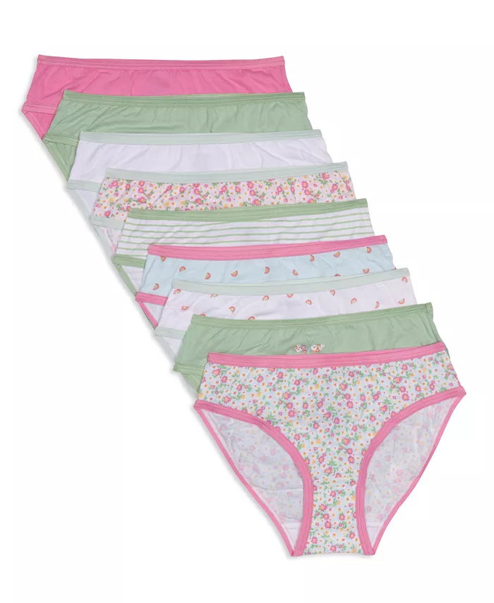 

Бикини для девочек Little & Big Girls Sketchy Floral, набор из 9 штук Maidenform, розовый