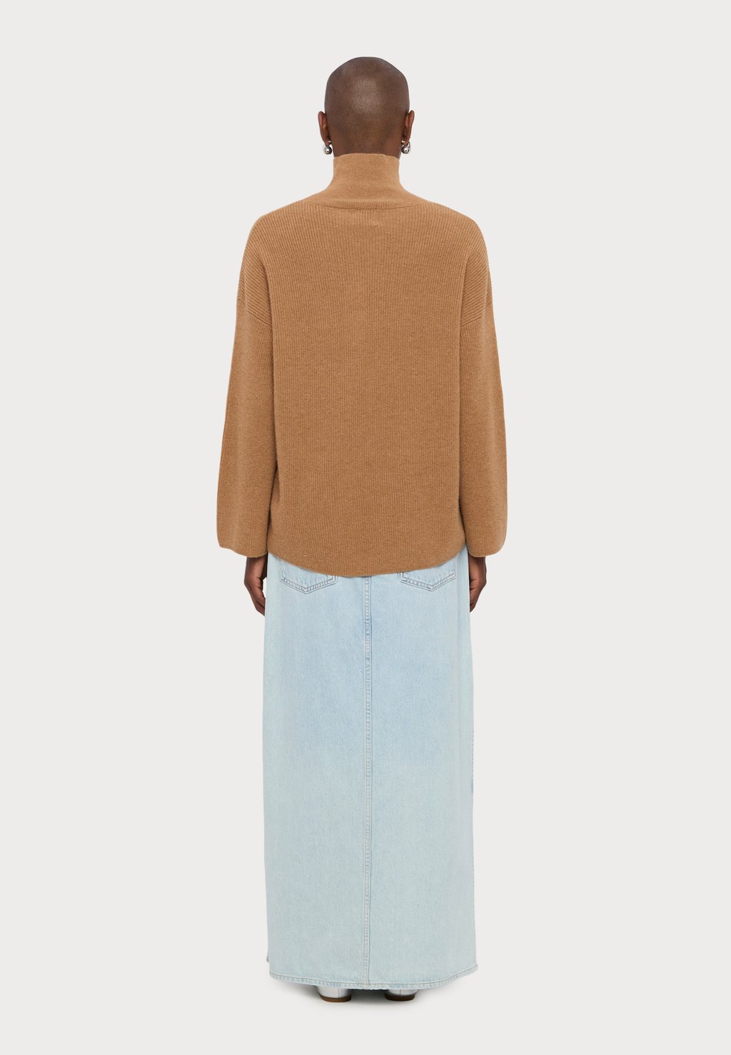 

Джемпер OVERSIZED ROLL NECK KNITID, коричневый