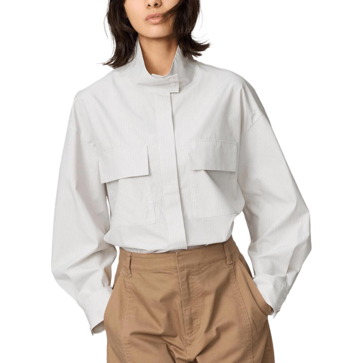 

Рубашка Clare Waight Keller C Collection FW25 женская UNIQLO, бежевый