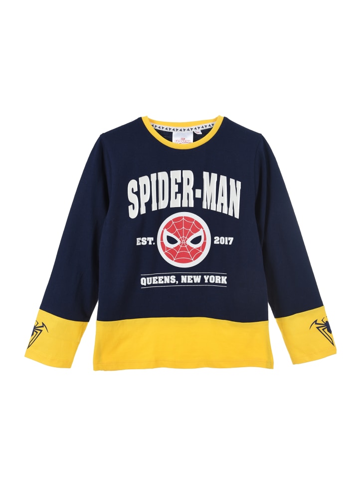 

Рубашка с длинным рукавом Spiderman, темно-синий