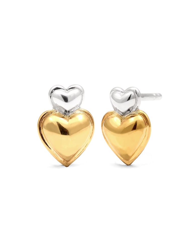 

Elli Двухцветные серьги из серебра 925 пробы