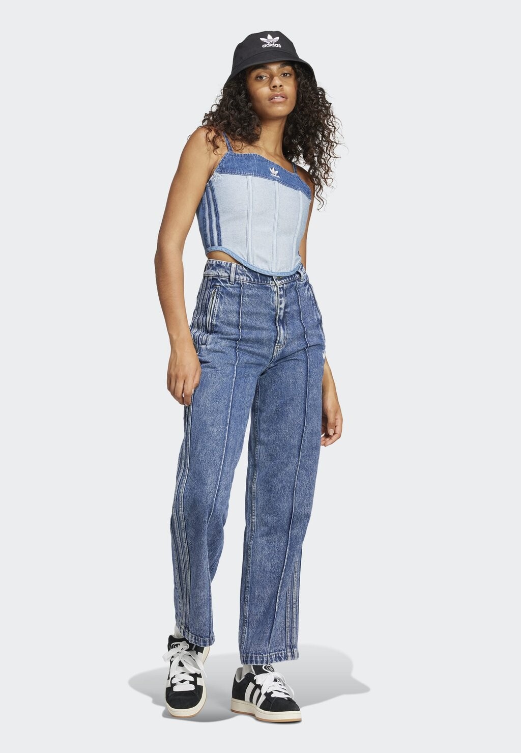 

Топ KSENIA adidas Originals, светло-голубой деним
