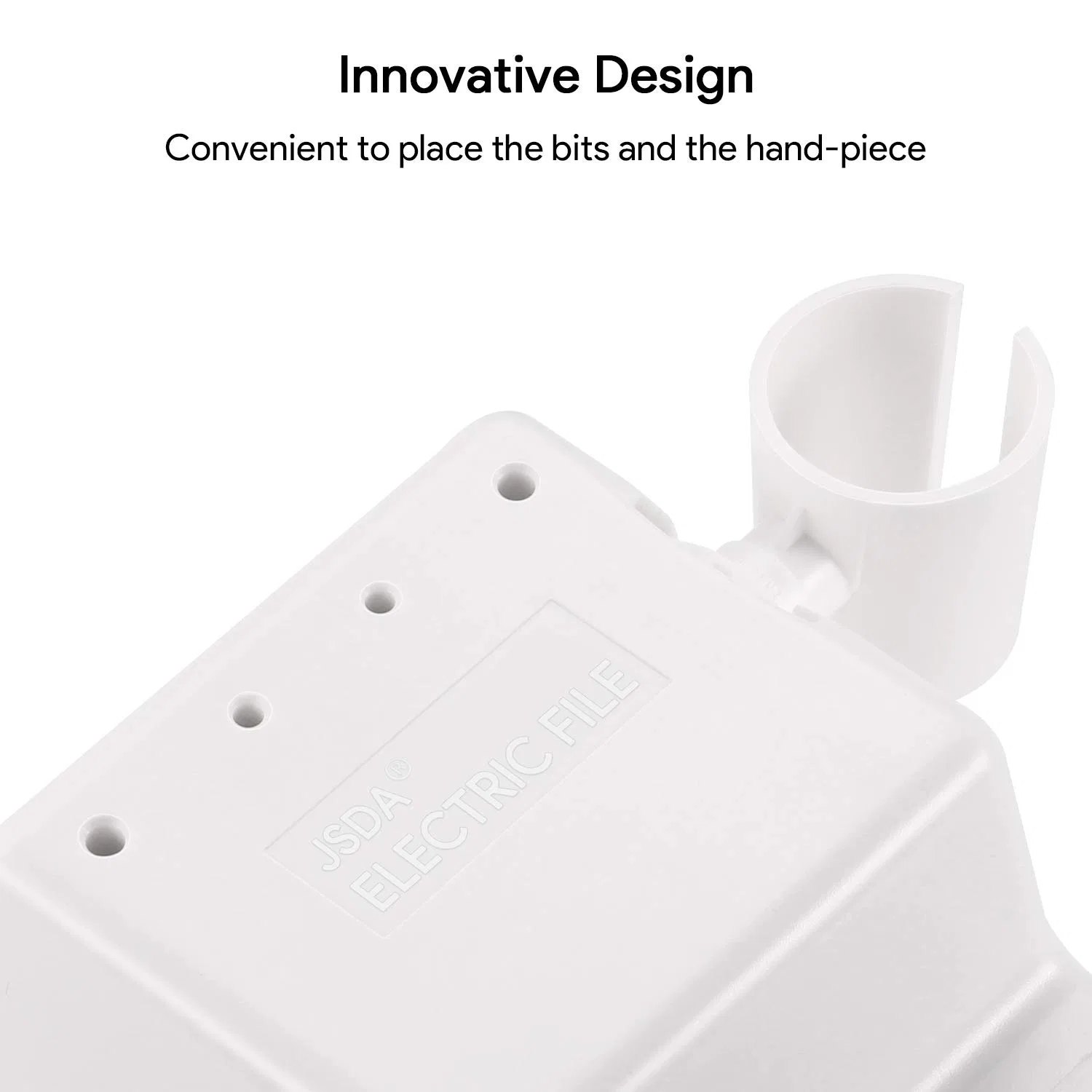 Профессиональный фрезер для ногтей JCMASTER Jsda, White 6 M + Ceramic Bit — фото 2