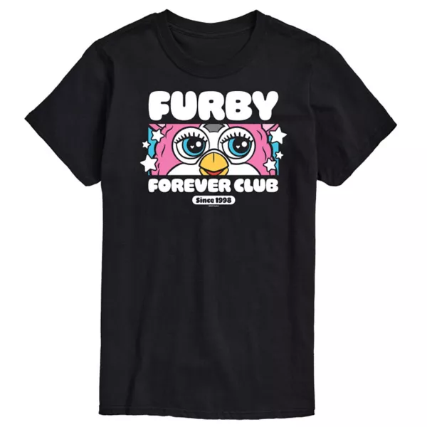 

Мужская футболка с принтом Furby Forever Club Hasbro, черный