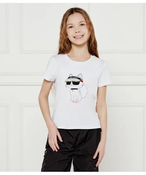 

Футболка Regular fit Karl Lagerfeld Kids, белый