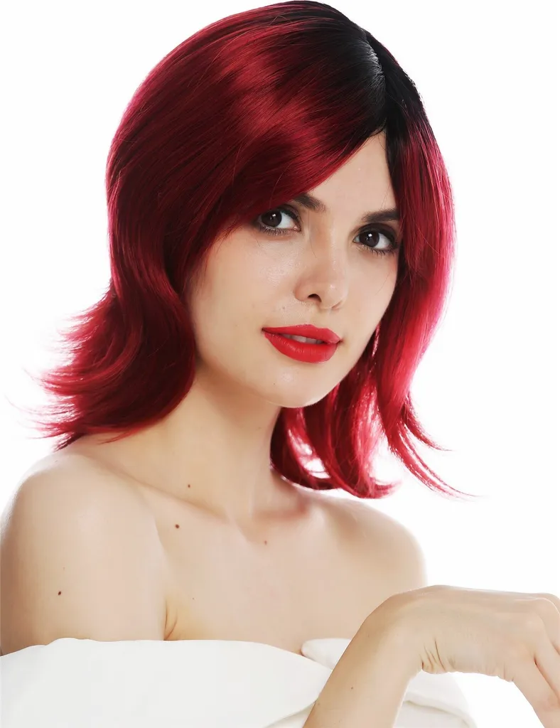 

Парик из натуральных волос WIG ME UP, красный