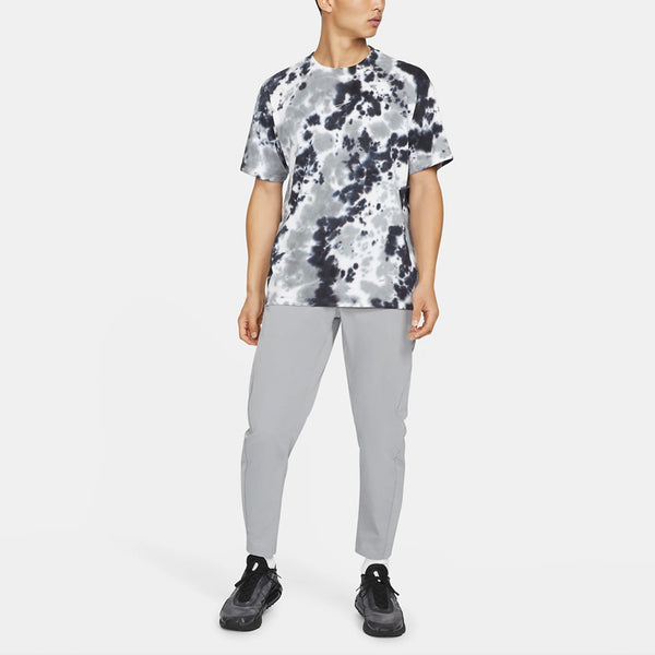 Футболка sportswear sports loose tie dye printing round neck short sleeve gray Nike, серый — фото 3