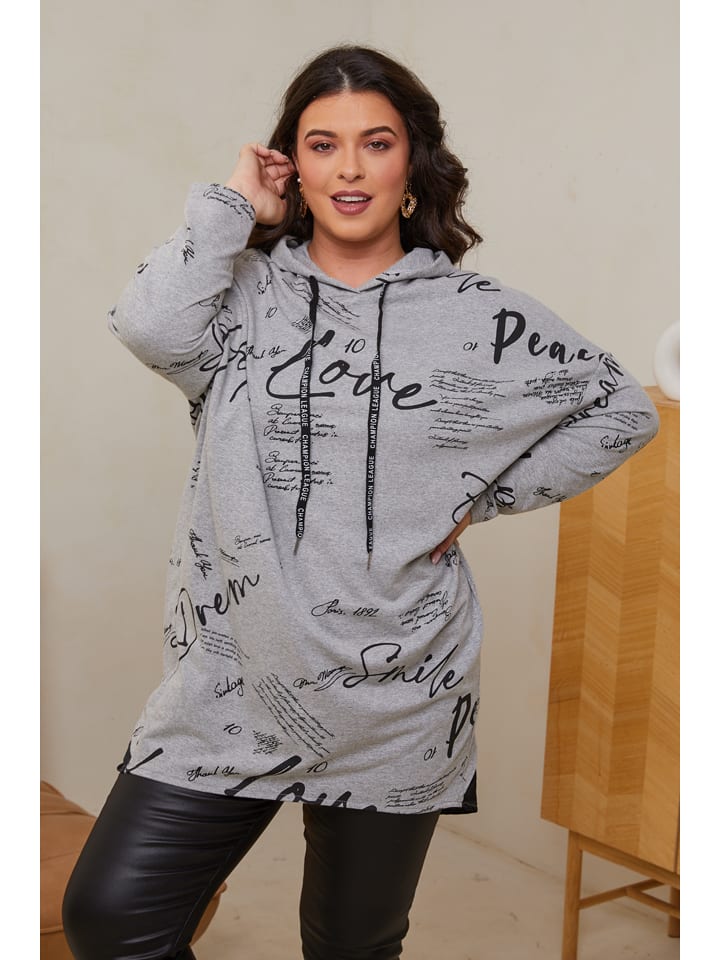 

Короткое платье Curvy Lady, серый