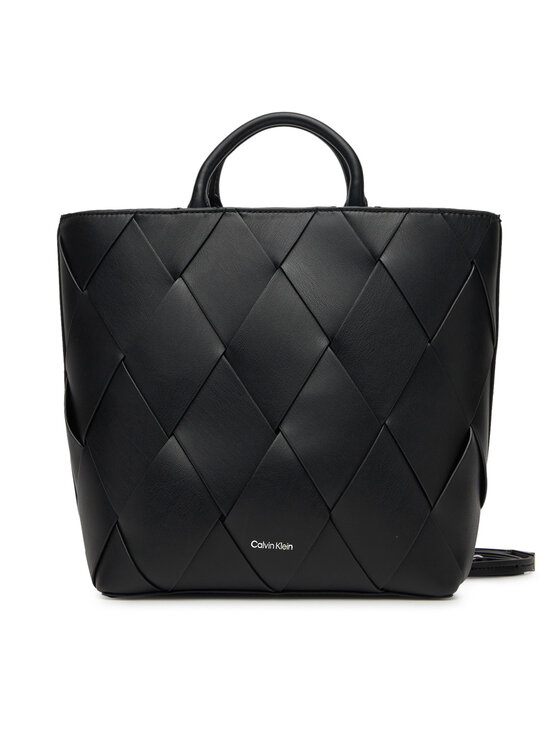 

Сумочка Ck Woven Medium Tote K60K613176 Calvin Klein, черный